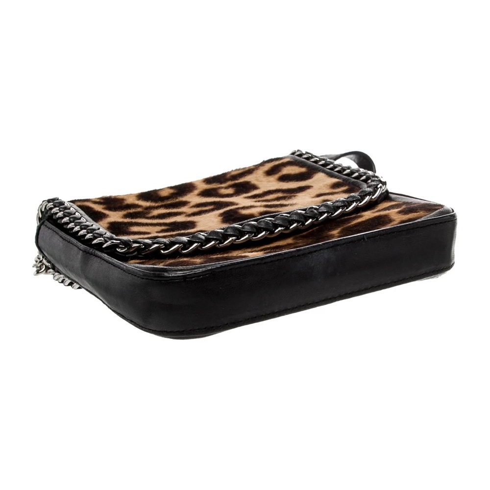 Henri Bendel Leopard Print Calf Hair Chain Shoulder Bag - Picture 13 of 14